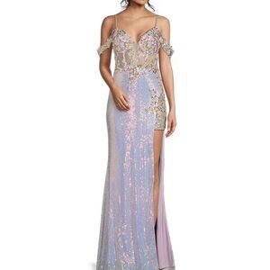 Elegant Sequin Evening Dress